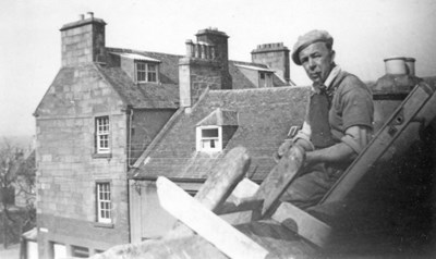 Roof repairs on Suncourt c1950