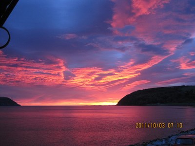 October sunrise through the Sutors