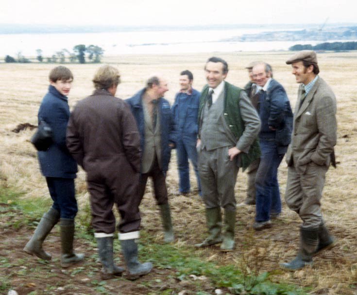 Farming group near Newton Farm by the Eathie Road