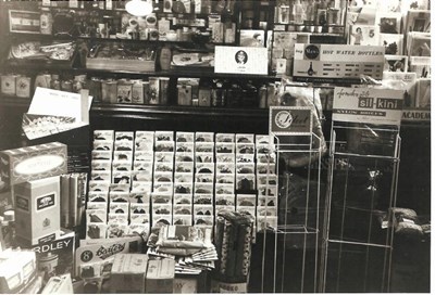 Photo inside my Dad's Chemist's shop