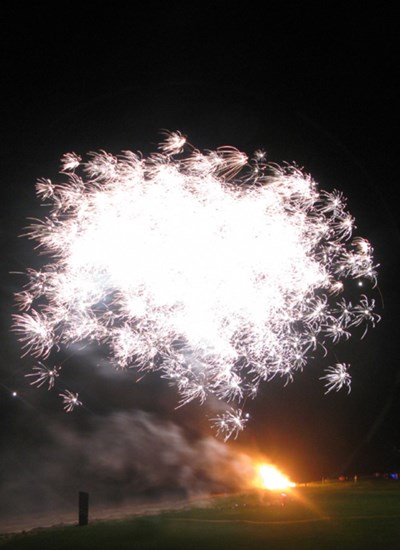 Fireworks over The Links. 