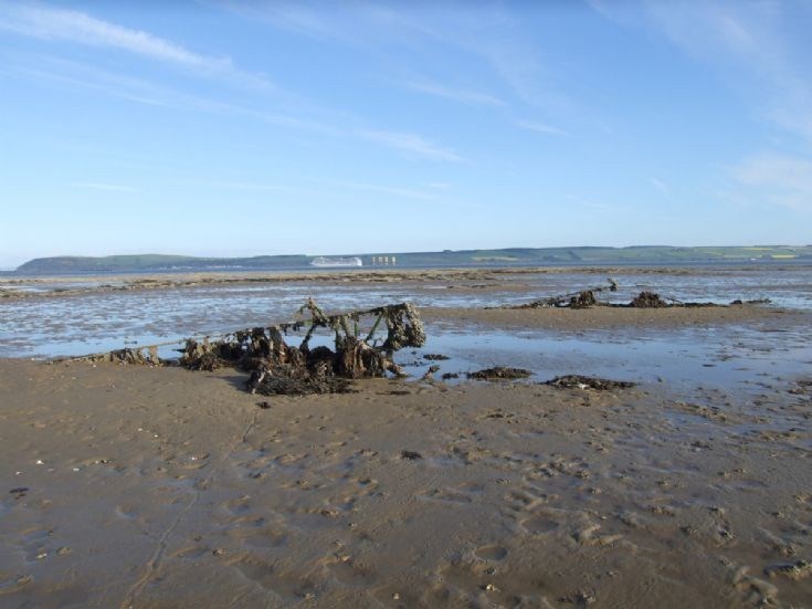 Aircraft wreckage in Nigg Bay