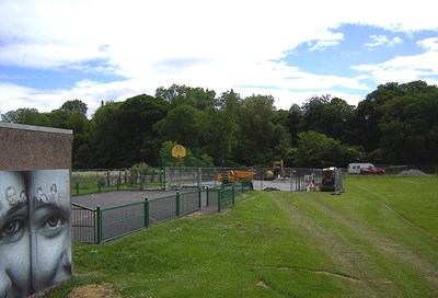 Building the new Tennis Court