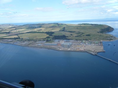 Aerial view of Nigg and North Sutor