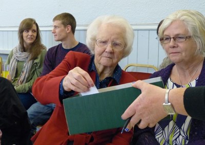 Mrs Bain and Caroline at Tennis Courts Opening