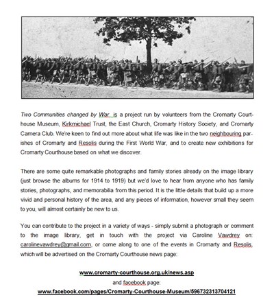 WW1 Project Details