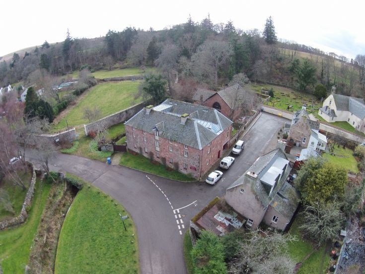 Aerial view - Old Brewery & East church