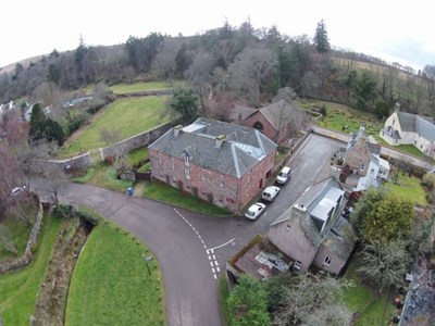Aerial view - Old Brewery & East church