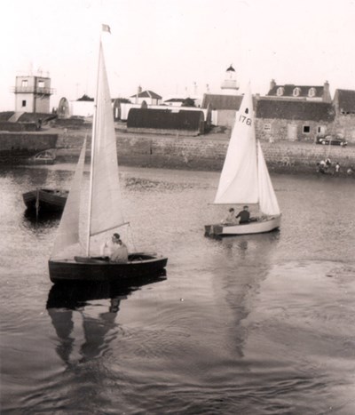 Yachts in Cromarty Harbour c1960