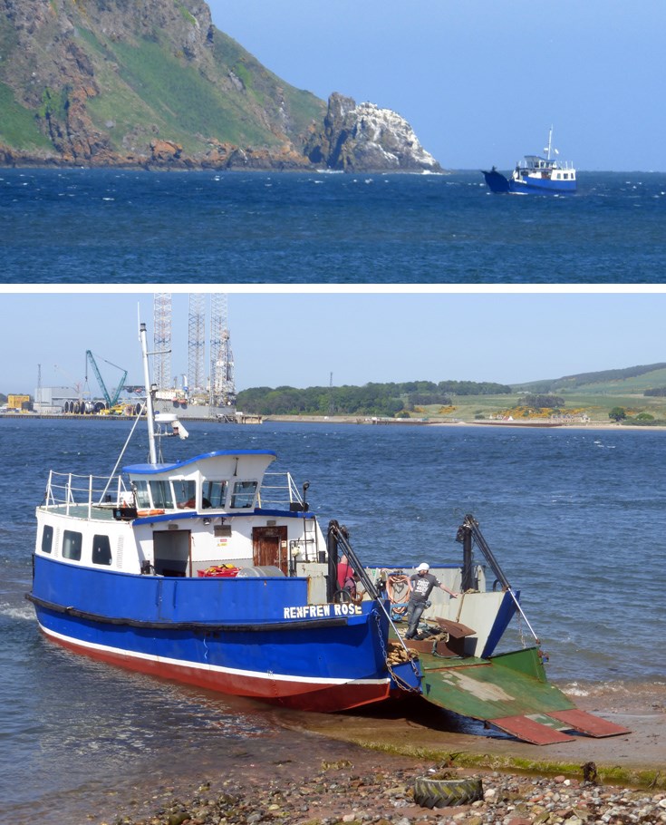 'Renfrew Rose' ferry arrives in Cromarty