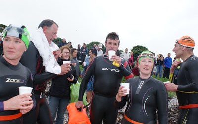 Cromarty Gala swim 2016 post-swim hot toddies