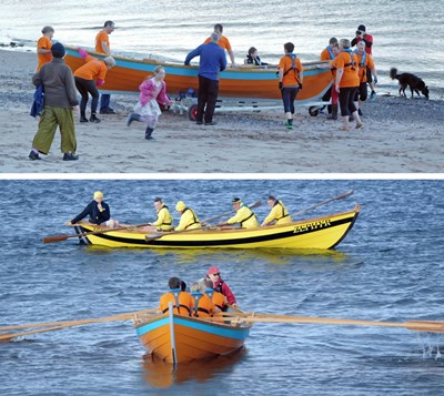 Official launch of Juniper, first Cromarty Skiff