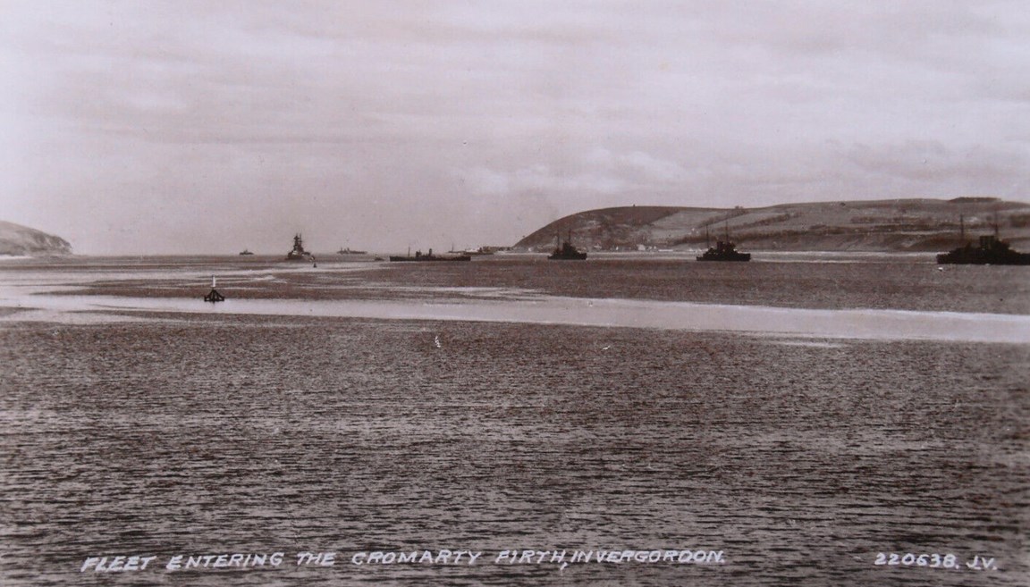 Fleet Entering the Cromarty Firth - pic taken from Invergordon