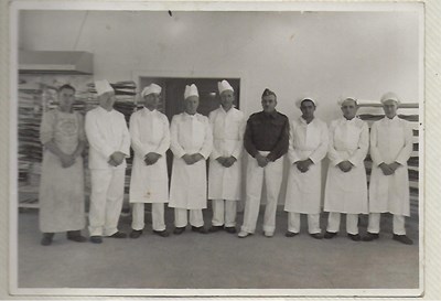 Canadian WW1 Veteran SGT. John Hossack with bakers and cooks, 1939