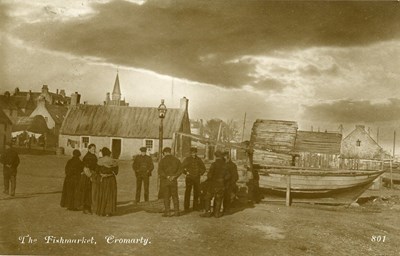 The Fishmarket, Cromarty - c1900