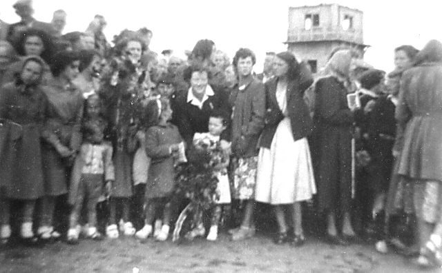 Crowds on the Parapet Wall - c1952