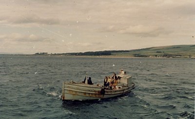 The Endeavour leaving for Invergordon