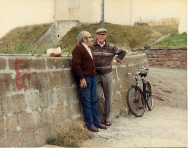 Relaxing against the Parapet Wall - c1981
