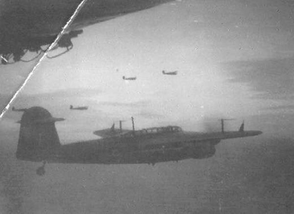 Barracuda aircraft over the firth -  5th Jan 1945