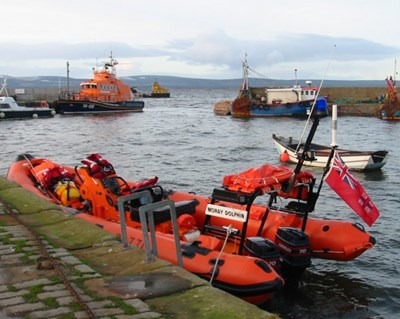 Two Lifeboats in the Harbour 27th Dec 2003