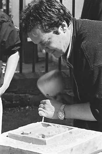 Stonemason at the Hugh Miller Bicentennial Celebra