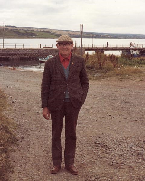 Dan Reid by the harbour - 1981