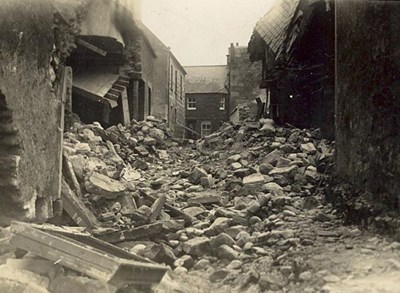 Devastation in Oswald Lane - 1940