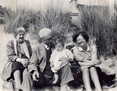 Picnic on Nigg Beach - 1945