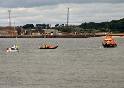 Lifeboat and Yacht
