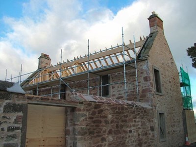 Half a roof on Barkly House