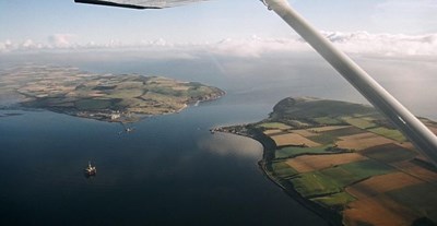 Aerial View of the mouth of the Firth