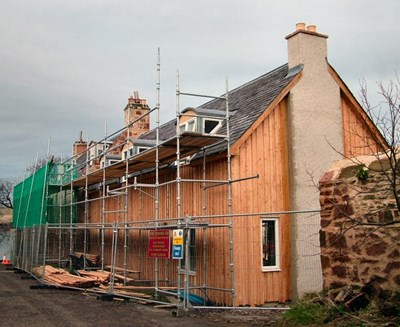 The extension to Barkley House nears completion