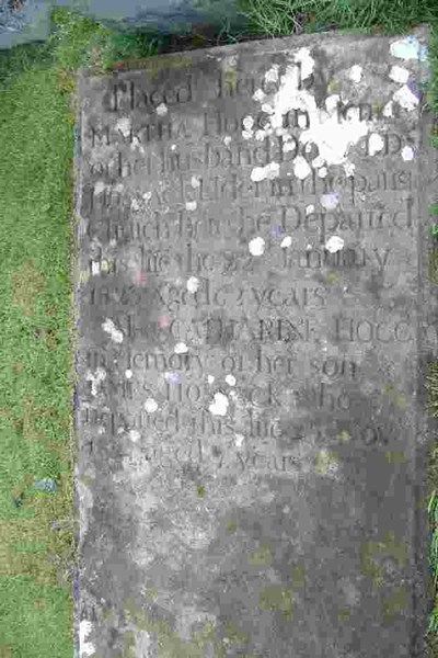 Gravestone of Donald Hossack 1758 - 1823