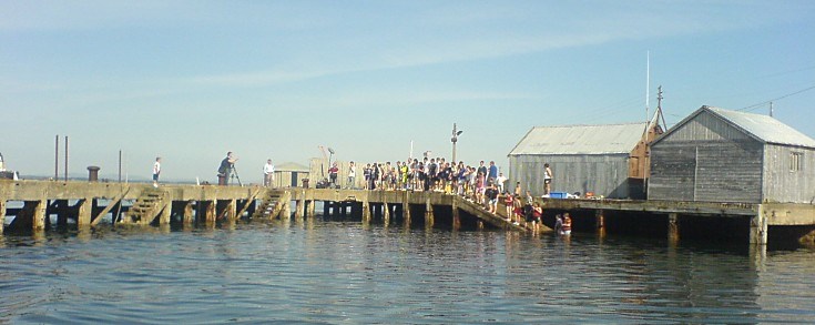 Harbour Jumping for BBC Restoration film crew