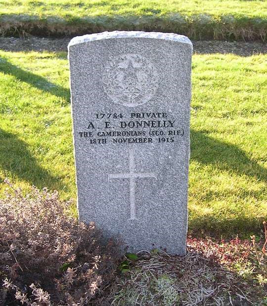 A E Donnelly - Gravestone