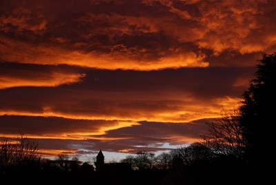 Sunrise over the Gaelic Chapel