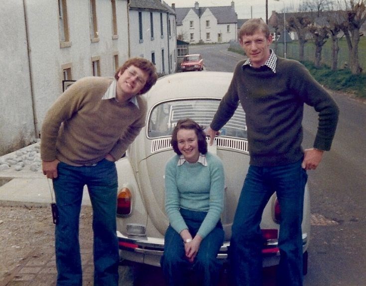 Robert and Chrissie Hogg with Ewen Garratt