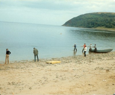 Salmon fishing by the Salmon Bothy