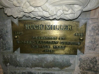 Hugh Miller Plaque in the Wallace Monument