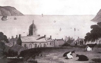 Cromarty Sutors from behind the Courthouse