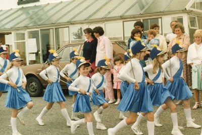 Majorettes in front of the Royal c1983?