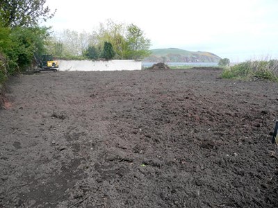 Cromarty Allotments - initial ground clearing almost completed