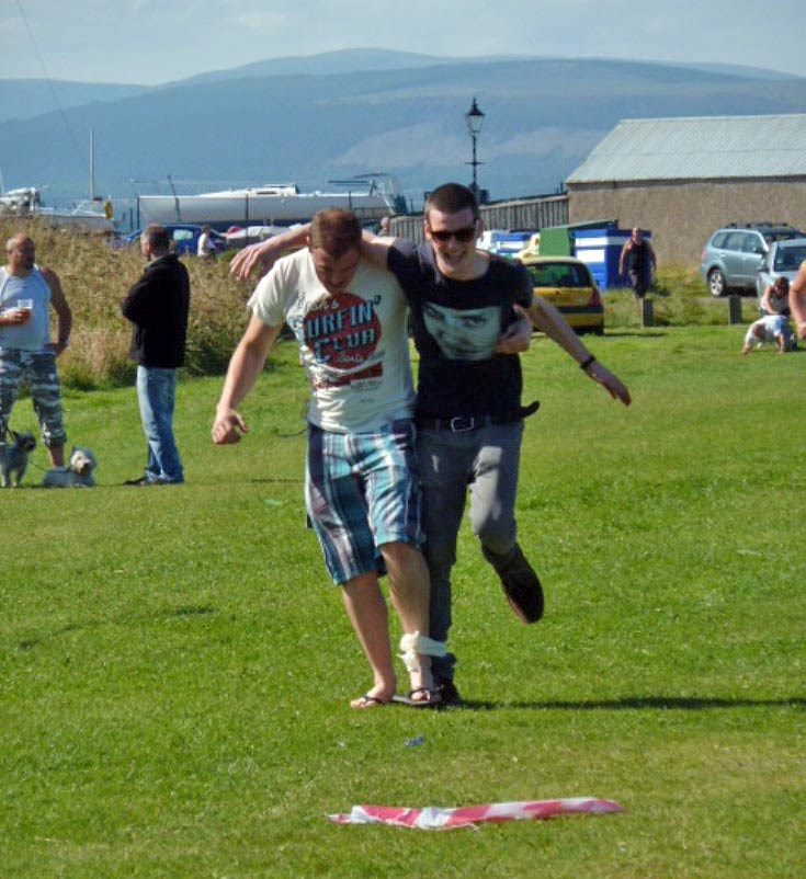 End of the Three Legged Beer Race, Cromart Gala Day 11 August 2012