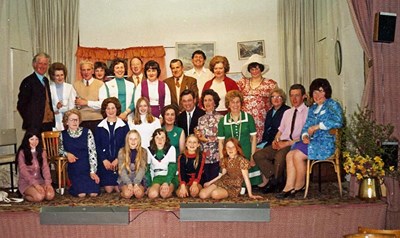 Cromarty Amateur Dramatic Club on stage in the Victoria Hall