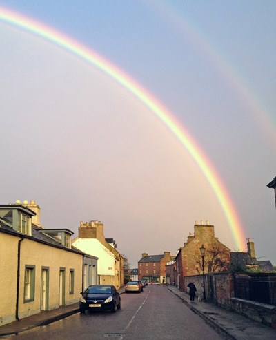 Rainbow over High Street