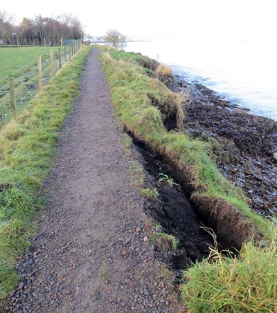 Shore Path Storm Damage - 14th December 2012
