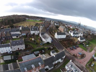 Aerial view - View towards High street