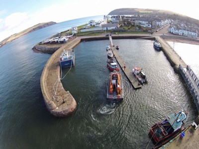 Aerial View - Cromarty Harbour & Lifeboat