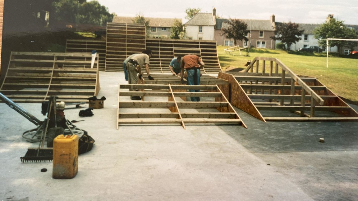 Construction of Cromarty Skatepark