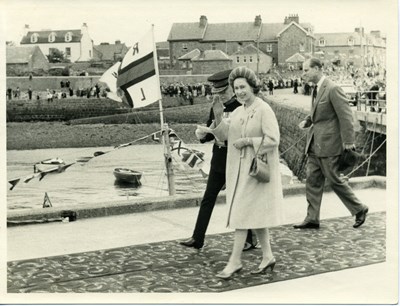 The Queen and Prince Philip leaving Cromarty